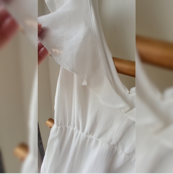 Vila White Skater Flowy Dress - Picture 8 of 9